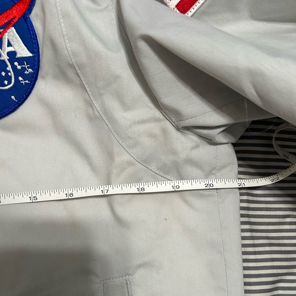 NASA Men’s Gray Bomber Jacket, Small - Picture 12 of 13